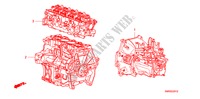 ENGINE ASSY./TRANSMISSION  ASSY.(1.4L) for Honda CIVIC 1.4 TYPE-S    PLUS 3 Doors 6 speed manual 2010