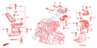 ENGINE MOUNTS(1.4L) for Honda CIVIC 1.4 TYPE-S    PLUS 3 Doors 6 speed manual 2011
