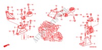 ENGINE MOUNTS(1.8L) for Honda CIVIC 1.8 TYPE-S    PLUS 3 Doors 6 speed manual 2011