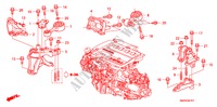 ENGINE MOUNTS(DIESEL) for Honda CIVIC 2.2 TYPE-S    PLUS 3 Doors 6 speed manual 2010