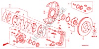 FRONT BRAKE(2.0L) for Honda CIVIC 2.0 TYPE-R    PLUS 3 Doors 6 speed manual 2011