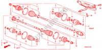 FRONT DRIVESHAFT(1.4L) for Honda CIVIC 1.4 TYPE-S    PLUS 3 Doors Intelligent Manual Transmission 2010