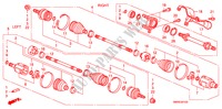FRONT DRIVESHAFT/HALF SHA FT(2.0L) for Honda CIVIC 2.0 TYPE-R   CHAMP 3 Doors 6 speed manual 2011