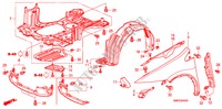 FRONT FENDERS for Honda CIVIC 2.2 TYPE-S    PLUS 3 Doors 6 speed manual 2011