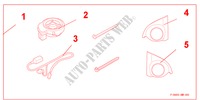 FRONT TWEETER KIT for Honda CIVIC 1.8 BASE 3 Doors 6 speed manual 2010