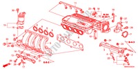INTAKE MANIFOLD(1.4L) for Honda CIVIC 1.4 TYPE-S 3 Doors 6 speed manual 2010