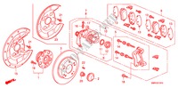 REAR BRAKE for Honda CIVIC 1.8 TYPE-S    PLUS 3 Doors Intelligent Manual Transmission 2010