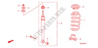 REAR SHOCK ABSORBER for Honda CIVIC 1.8 TYPE-S    PLUS 3 Doors Intelligent Manual Transmission 2010