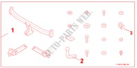 TRAILER HITCH FIXED for Honda CIVIC 1.8 BASE 3 Doors Intelligent Manual Transmission 2010