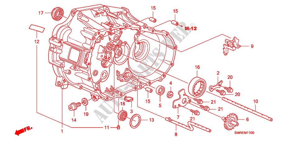 CLUTCH CASE(DIESEL) for Honda CIVIC 2.2 BASE 3 Doors 6 speed manual 2011