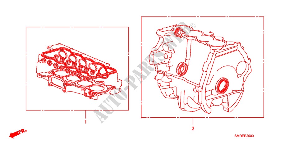 GASKET KIT(1.8L) for Honda CIVIC 1.8 TYPE-S 3 Doors 6 speed manual 2010