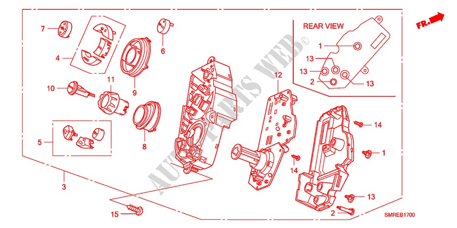 HEATER CONTROL(LH) for Honda CIVIC 2.0 TYPE-R 3 Doors 6 speed manual 2011