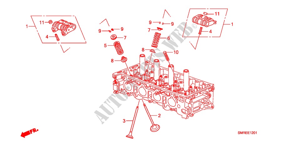 VALVE/ROCKER ARM(2.0L) for Honda CIVIC 2.0 TYPE-R    RACE 3 Doors 6 speed manual 2010