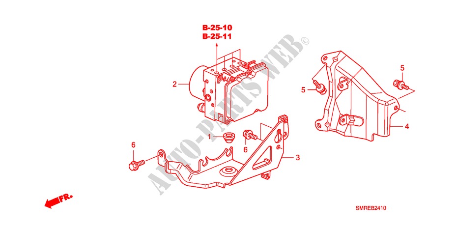 VSA MODULATOR for Honda CIVIC 1.8 TYPE-S    PLUS 3 Doors 6 speed manual 2011