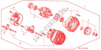 ALTERNATOR (BOSCH) for Honda CONCERTO 1.6I 4 Doors 5 speed manual 1993