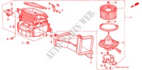 HEATER BLOWER for Honda CONCERTO 1.6I-16 4 Doors 5 speed manual 1991