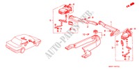 HEATER DUCT (RH) for Honda CONCERTO 1.6I-16 4 Doors 5 speed manual 1993