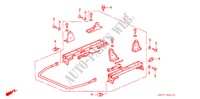 FRONT SEAT COMPONENTS (L.)(1) for Honda ACCORD 2.0IS 4 Doors 5 speed manual 1996