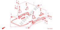 FRONT SEAT COMPONENTS (R.)(1) for Honda ACCORD 2.0ILS  JAPAN A.C. 4 Doors 4 speed automatic 1996