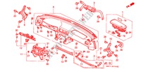 INSTRUMENT PANEL (LH) for Honda ACCORD 2.0ILS 4 Doors 5 speed manual 1994