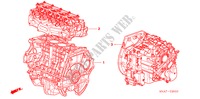ENGINE ASSY./ TRANSMISSION ASSY. for Honda CIVIC 1.8 LS 4 Doors 6 speed manual 2007