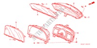 METER COMPONENTS (NS) for Honda CIVIC 1.8 ES 4 Doors 6 speed manual 2006