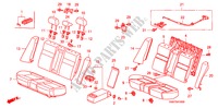 REAR SEAT (FALL DOWN) for Honda CIVIC EXI-A 4 Doors 5 speed manual 2007