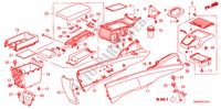 CONSOLE (RH) for Honda CIVIC 1.6 S 4 Doors 5 speed manual 2009