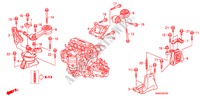 ENGINE MOUNTS (MT) for Honda CIVIC VTI 4 Doors 5 speed manual 2009