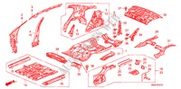 FLOOR/INNER PANELS for Honda CIVIC 1.8 ES 4 Doors 6 speed manual 2009
