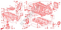 CYLINDER BLOCK/OIL PAN for Honda CIVIC VTI 4 Doors 5 speed manual 2010