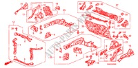 FRONT BULKHEAD/DASHBOARD for Honda CIVIC VTI 4 Doors 5 speed manual 2010