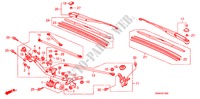 FRONT WINDSHIELD WIPER(LH ) for Honda CIVIC VTI 4 Doors 5 speed manual 2010