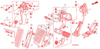 PEDAL(RH) for Honda CIVIC 1.8 EXI 4 Doors 5 speed manual 2010