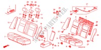 REAR SEAT(FALL DOWN) for Honda CIVIC EXI 4 Doors 5 speed manual 2011