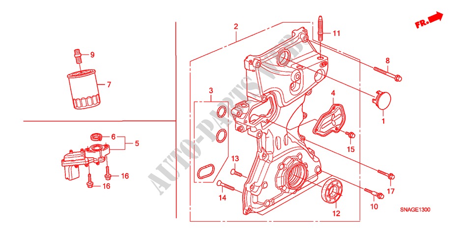 OIL PUMP for Honda CIVIC 1.8 VXI 4 Doors 5 speed manual 2011