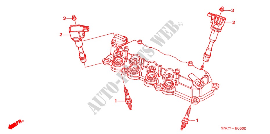 PLUG TOP COIL/PLUG for Honda CIVIC HYBRID MX 4 Doors full automatic 2011