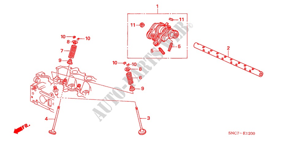 VALVE/ROCKER ARM for Honda CIVIC HYBRID MX 4 Doors full automatic 2010
