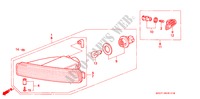 FRONT COMBINATION LIGHT for Honda LEGEND LEGEND 4 Doors 5 speed manual 1992