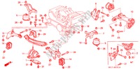 ENGINE MOUNTS ('93 ) for Honda LEGEND COUPE LEGEND 2 Doors 5 speed manual 1994