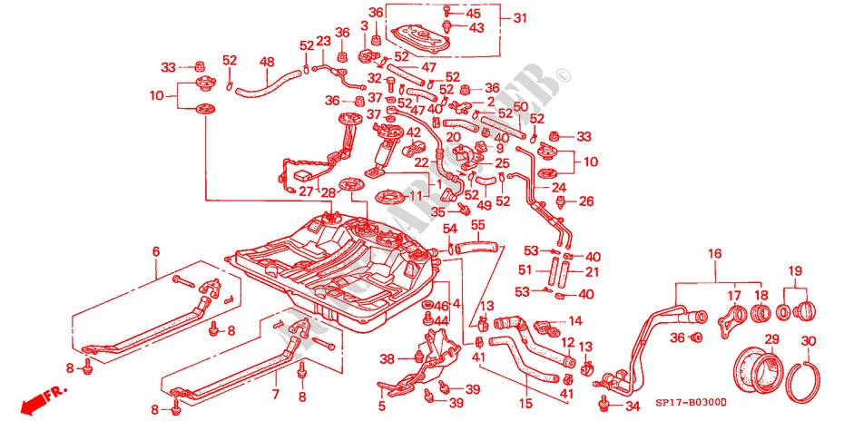 FUEL TANK for Honda LEGEND COUPE LEGEND 2 Doors 5 speed manual 1993