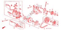 AIR CONDITIONER (COMPRESSOR)(HADSYS) for Honda CIVIC CRX ESI 2 Doors 5 speed manual 1997
