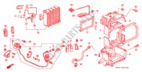 AIR CONDITIONER (COOLING UNIT)(LH)('94 ) for Honda CIVIC CRX ESI 2 Doors 5 speed manual 1997