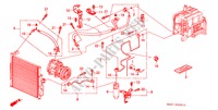 AIR CONDITIONER (HOSES/PIPES)(RH) for Honda CIVIC CRX ESI 2 Doors 5 speed manual 1995