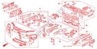 FRONT BULKHEAD for Honda CIVIC CRX ESI 2 Doors 5 speed manual 1997
