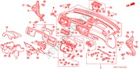 INSTRUMENT PANEL (LH) for Honda CIVIC LSI 3 Doors 5 speed manual 1995