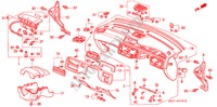 INSTRUMENT PANEL (RH) for Honda CIVIC LSI 3 Doors 5 speed manual 1994