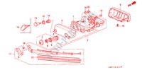REAR WIPER for Honda CIVIC LSI 3 Doors 5 speed manual 1995