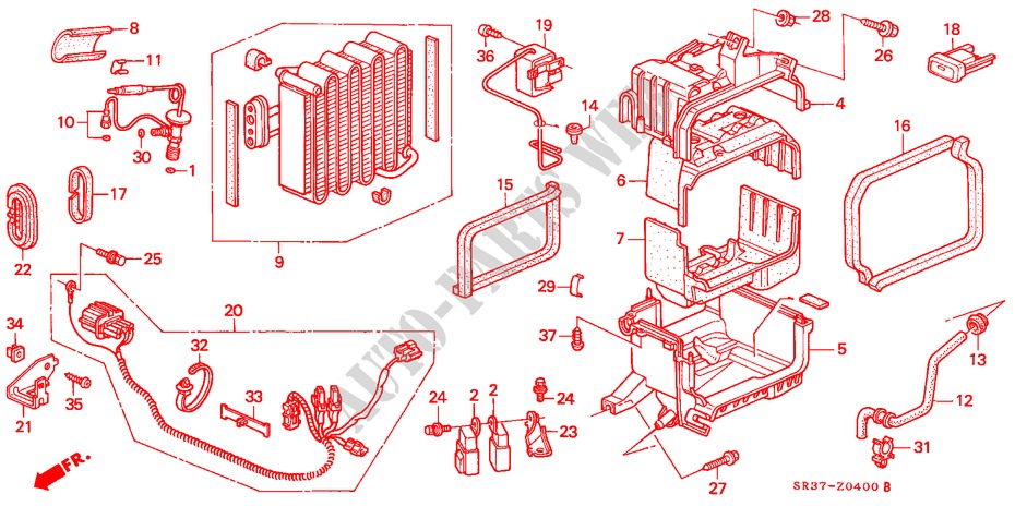 AIR CONDITIONER (UNIT) (LH)( '93) for Honda CIVIC VTI 3 Doors 5 speed manual 1993