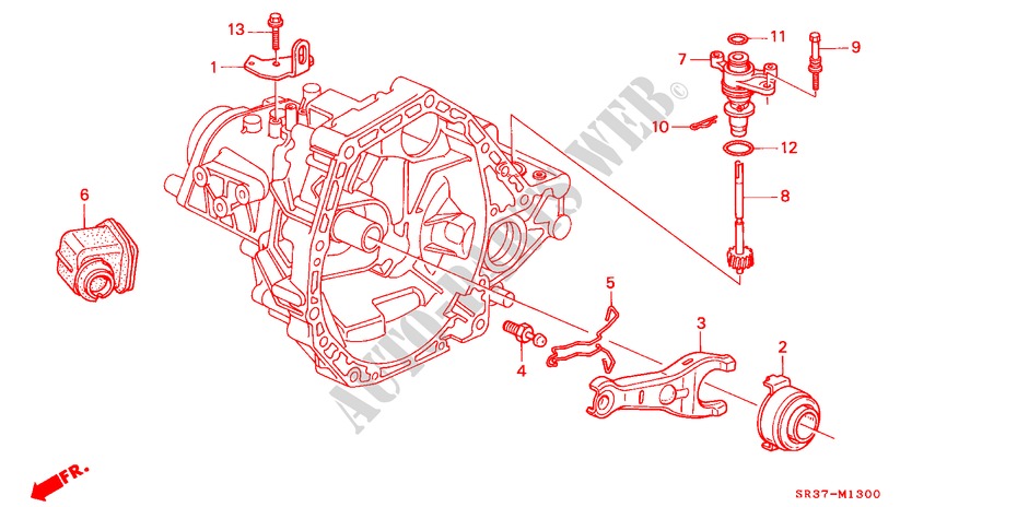 CLUTCH RELEASE (DOHC VTEC) for Honda CIVIC VTI 3 Doors 5 speed manual 1993